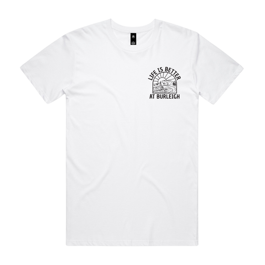 LiBaB OG Range (Unisex) - White T-Shirt (with black pocket & back print)