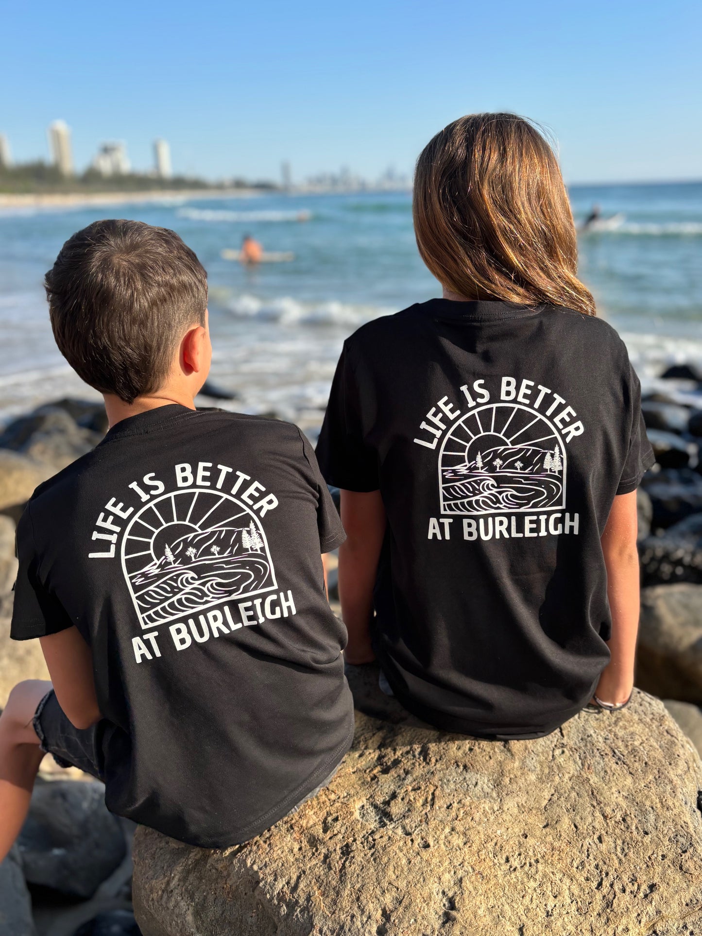 KiDS LiBaB Black T-Shirt (with pocket and back print)