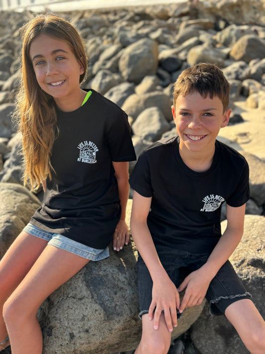 KiDS LiBaB Black T-Shirt (with pocket and back print)