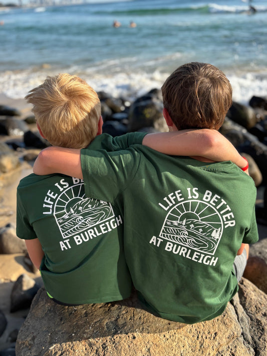 KiDs LiBaB Green T-Shirt (with pocket and back print)