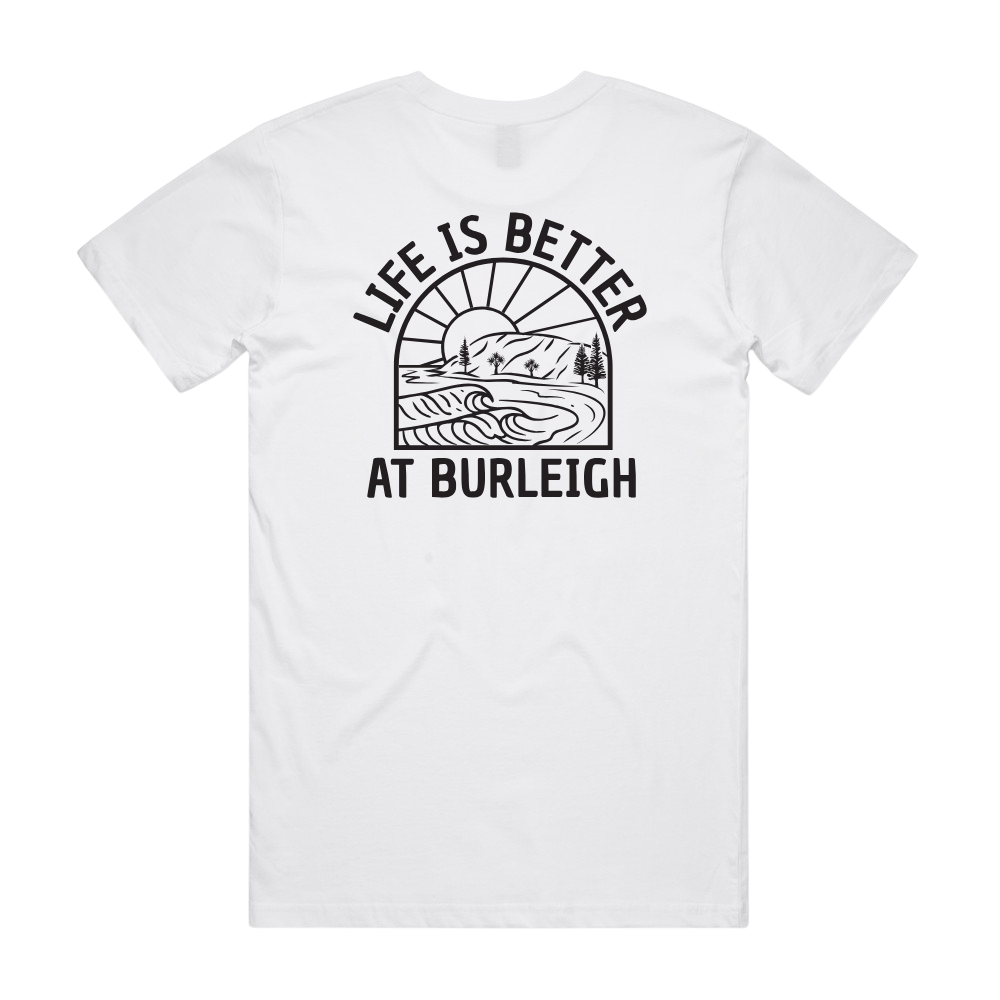 LiBaB OG Range (Unisex) - White T-Shirt (with black pocket & back print)