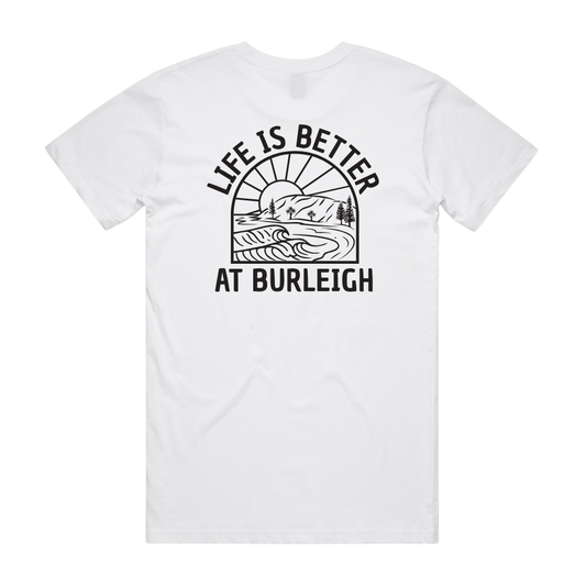 LiBaB OG Range (Unisex) - White T-Shirt (with black pocket & back print)
